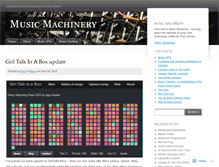 Tablet Screenshot of musicmachinery.com
